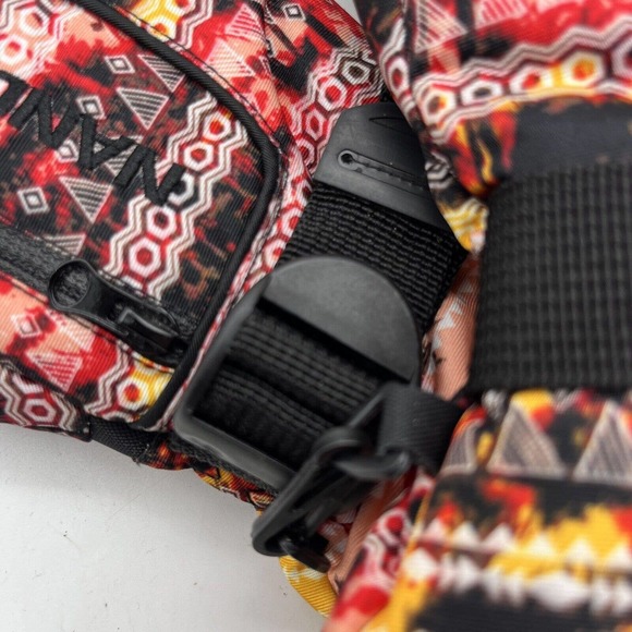 NANDN Winter Geometric Ski Fleece Lined Gloves size large - Picture 2 of 8
